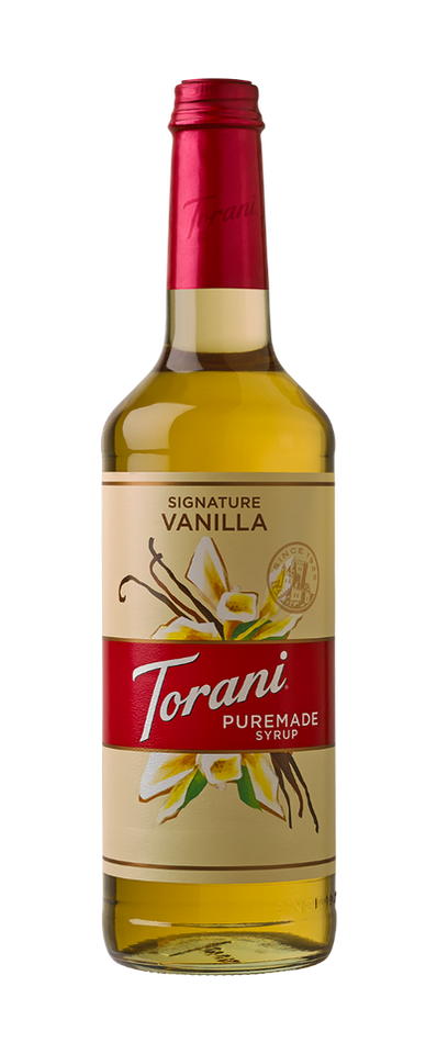 Torani Puremade Vanilla syrup bottle